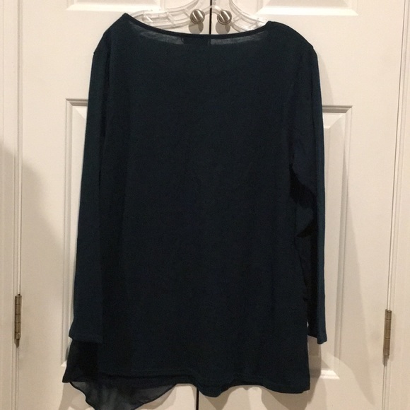 Dark green asymmetrical top - Picture 5 of 5